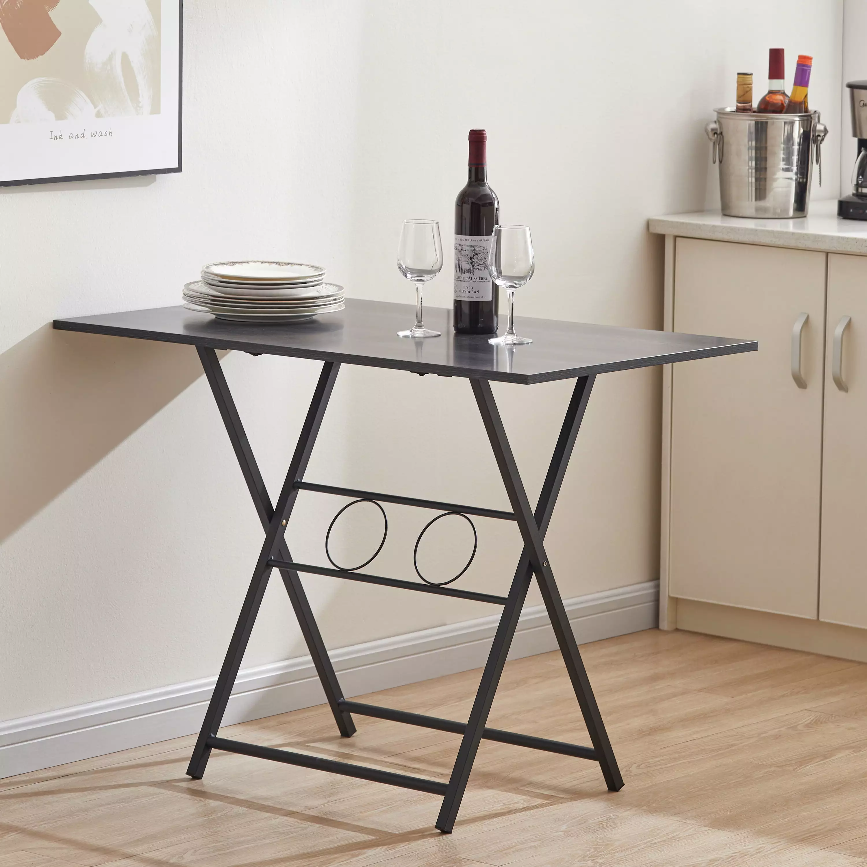 Small Foldable Desk Small Spaces Living Room Multifunctional Computer Table SMHZ