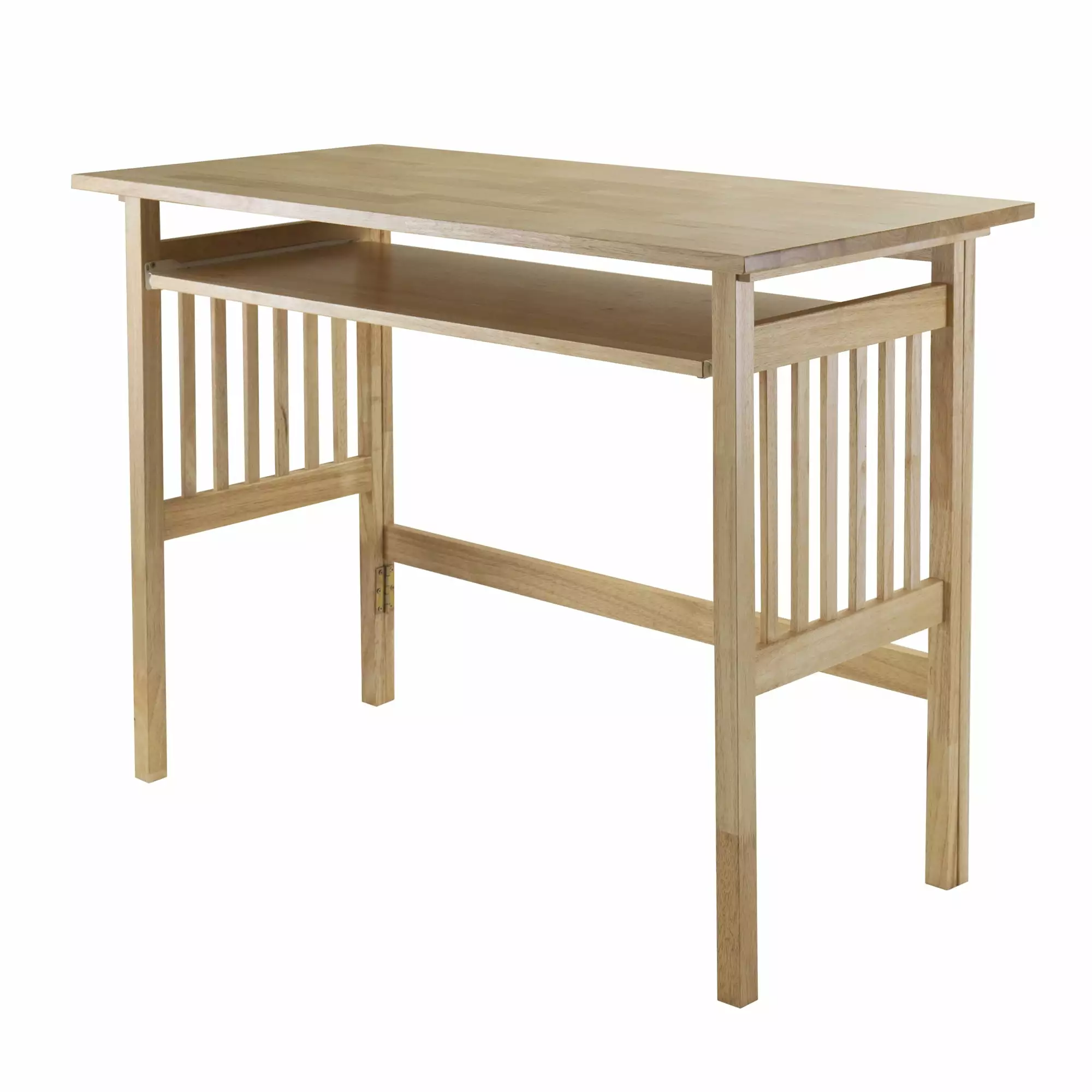 Winsome Wood Mission Foldable Computer Desk Natural Finish