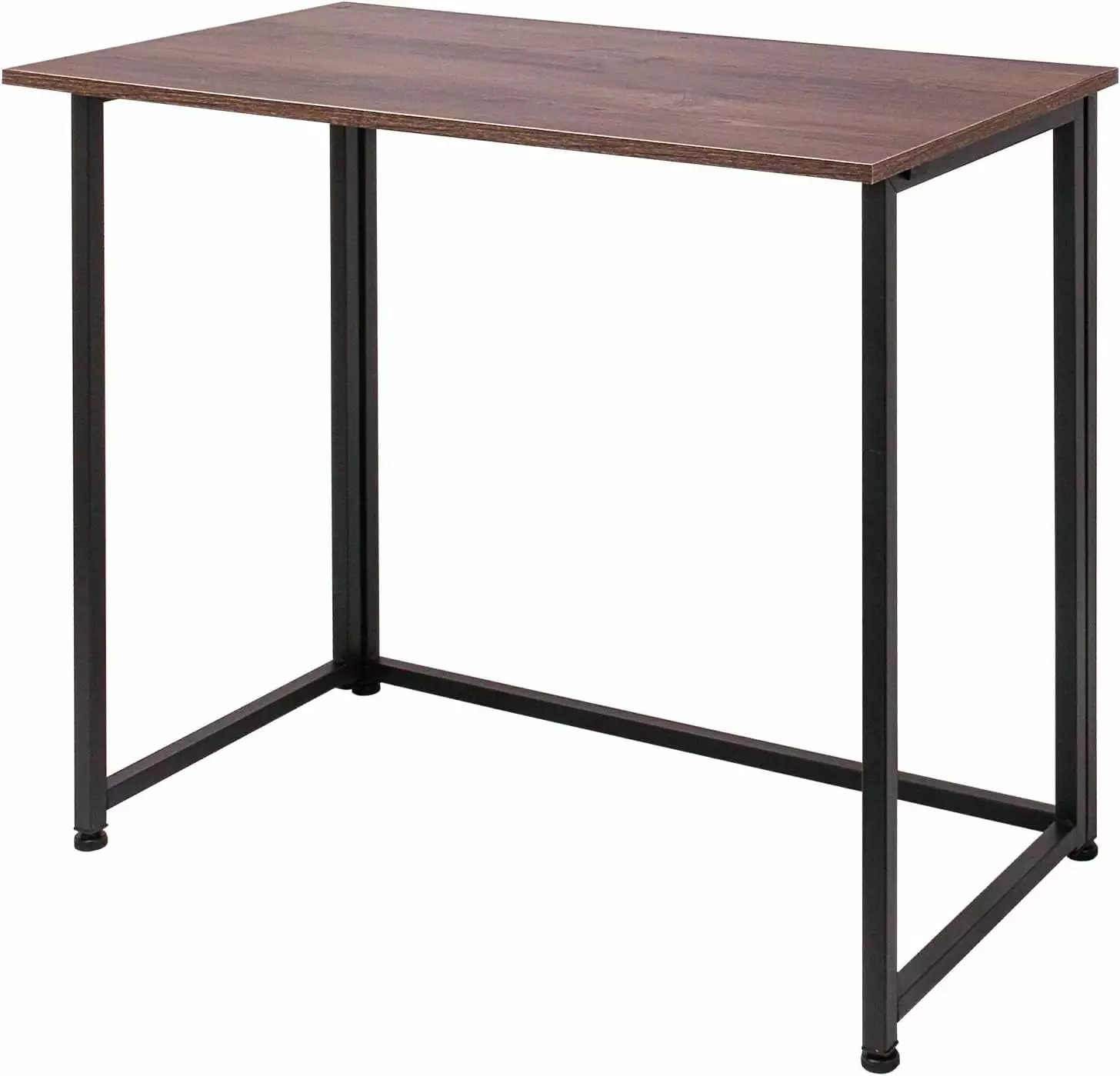 XGEAR Folding Computer Desk Dark Brown Small Spaces, Space-Saving Home Office Desk