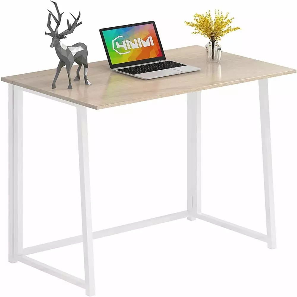 31.5 Folding Desk Simple Assembly Computer Desk Study Writing Table Small Space ZSHLWM