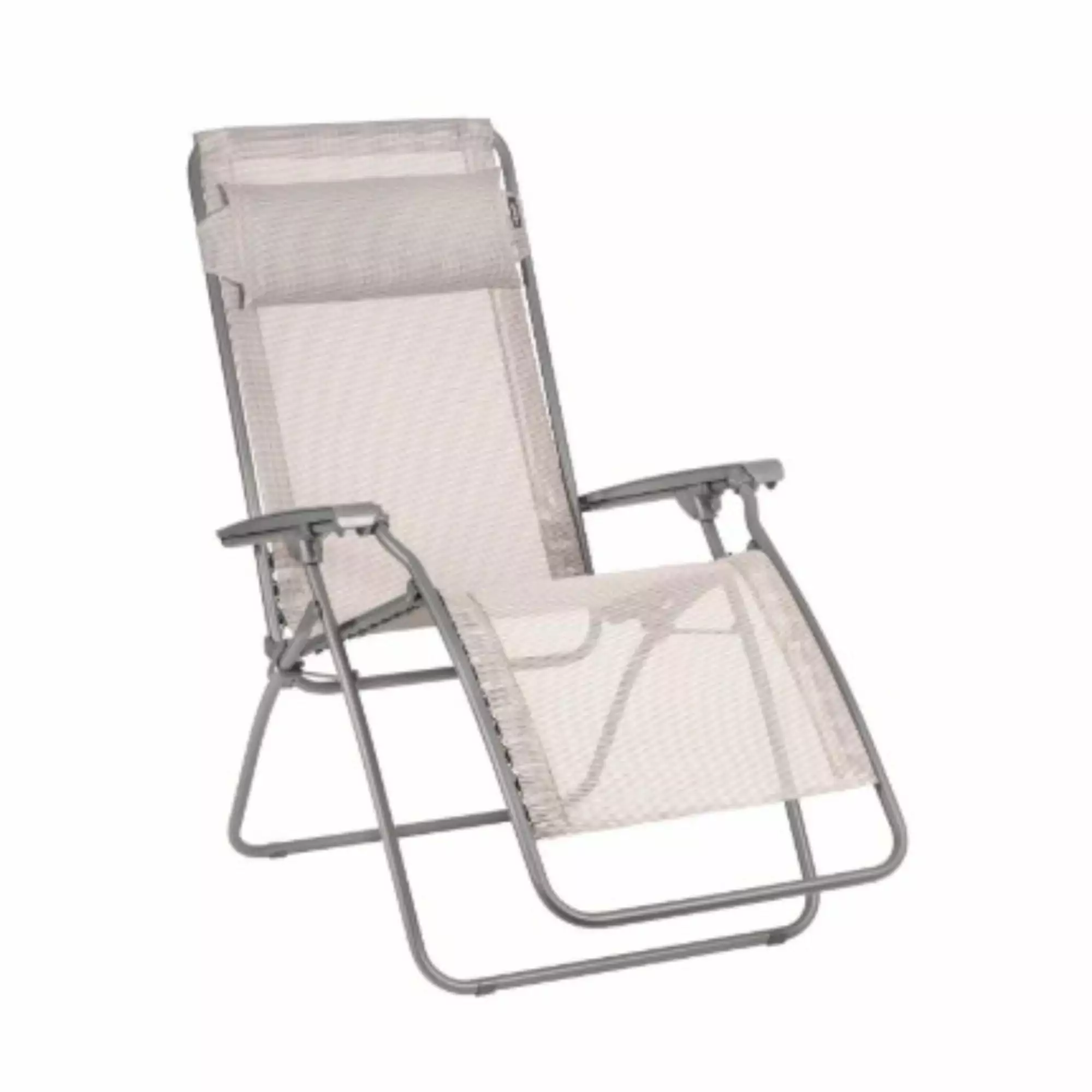 HomeRoots Ocean Powder Coated Multi-Position Folding Recliner 26.8 x 64.2 x 44.9 .
