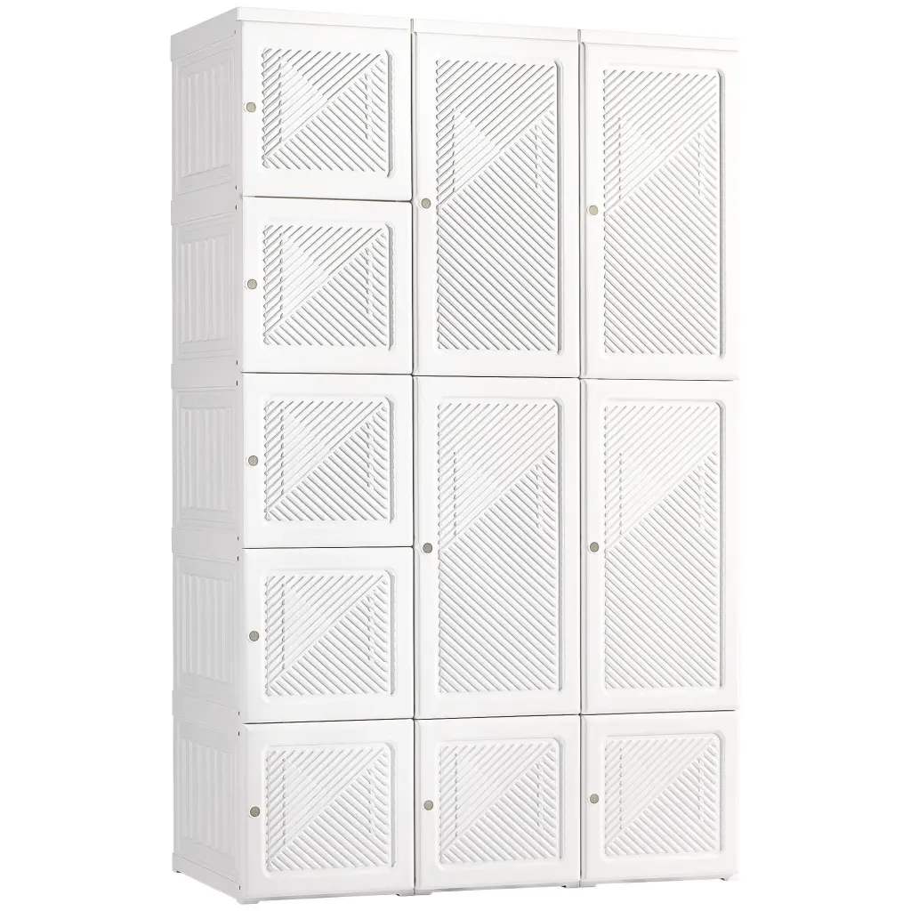 Homcom Travel-Friendly Folding Wardrobe Closet Bedroom Armoire Clothes Storage aosom business