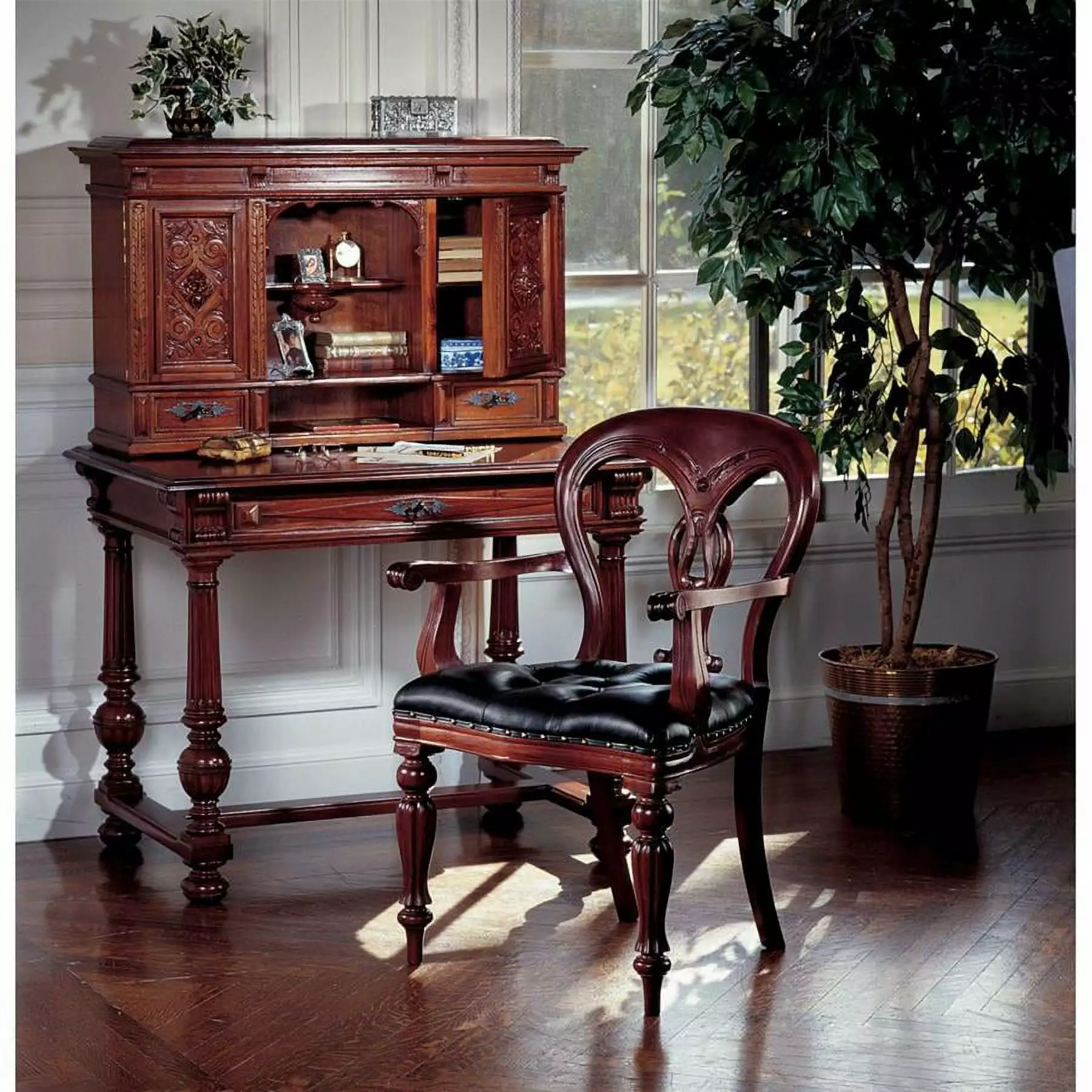 Design Toscano Chateau Anjou Demi-Desk - French Style Compact Writing Table