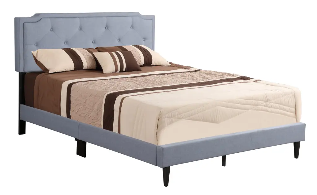 Deb G1123 Fb Up Full Bed All One Boxblue Blue Foam Fabric glory furniture