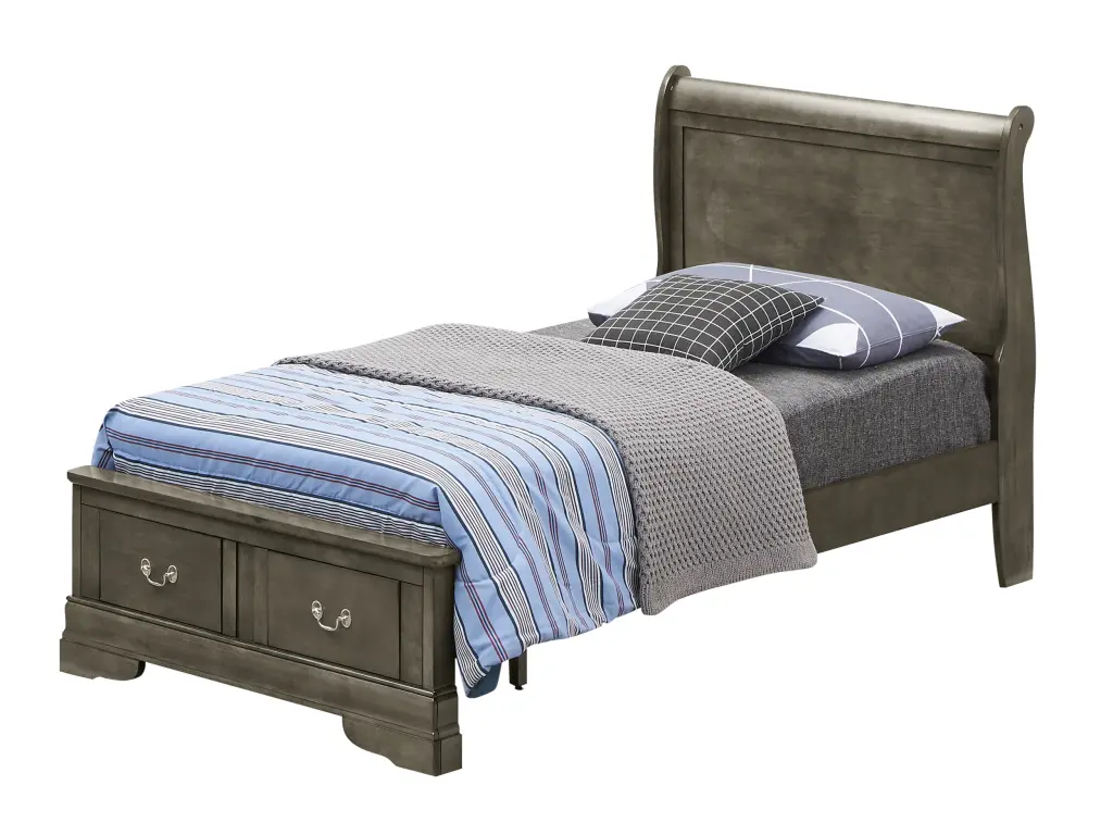 Louis Phillipe G3105D Fsb2 Full Storage Bed Gray Particle Board glory furniture