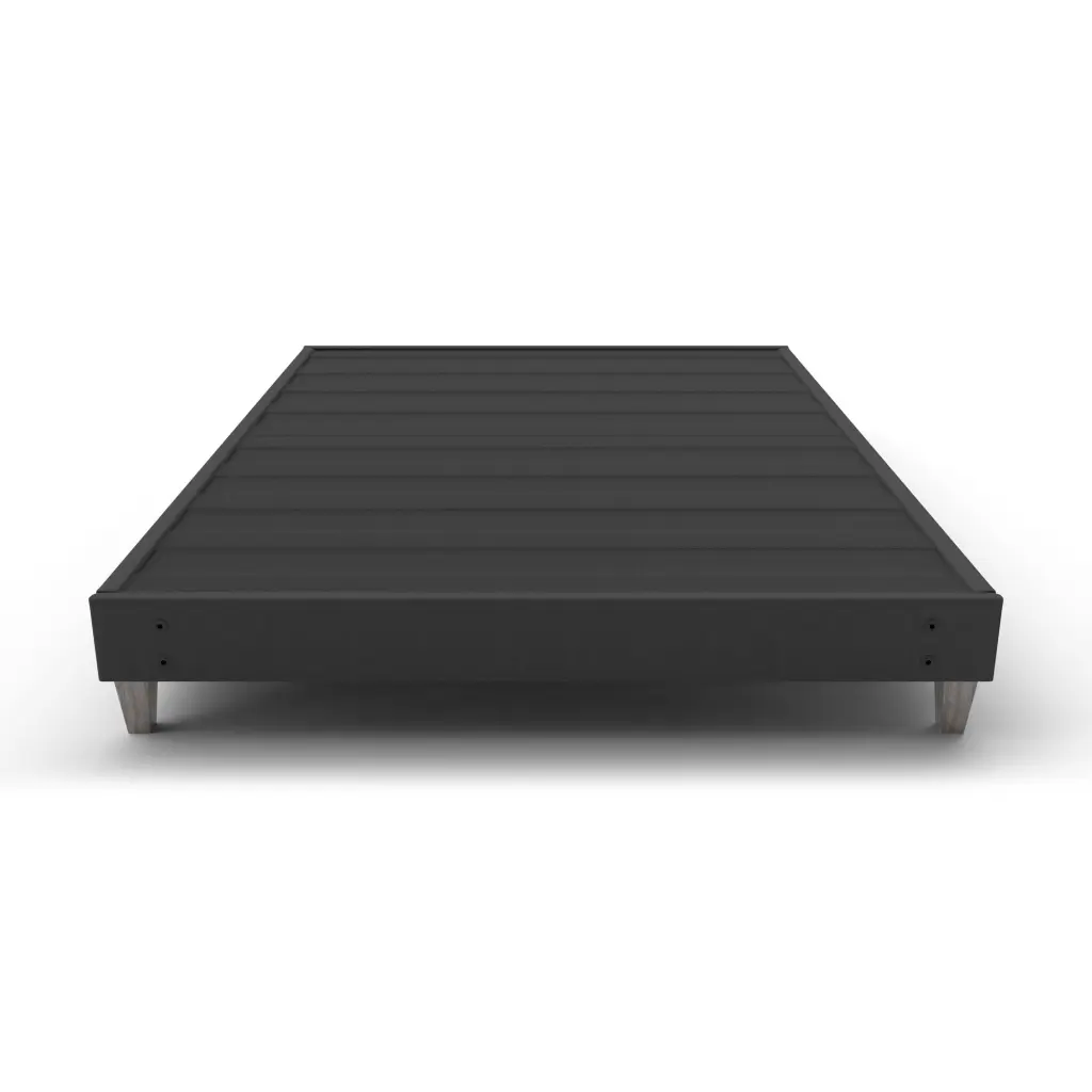 Articulate Quick Installation Bed Frame Foundation Full Dark Grey Upholstered motiontrend