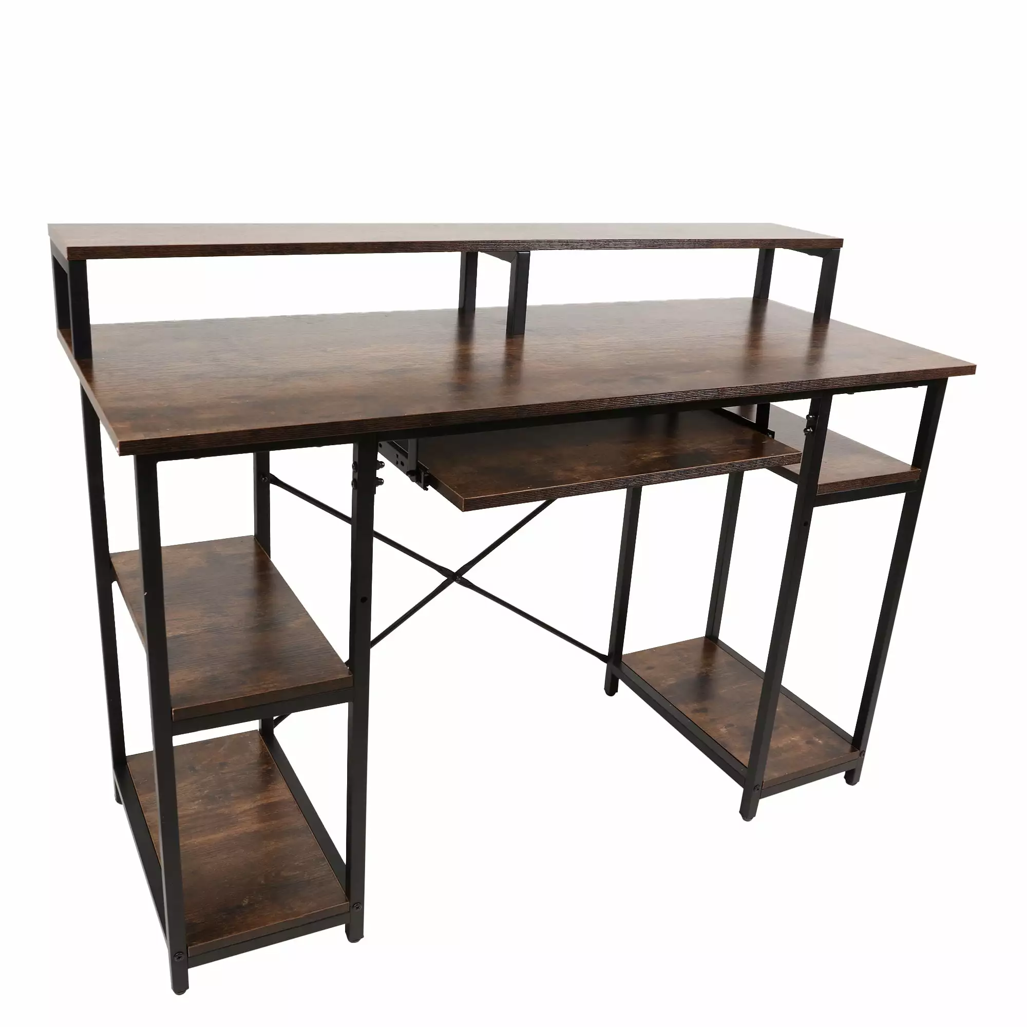 Computer Gaming Desk Home Office Desk Storage Monitor Stand Modern Computer Table Auccyt