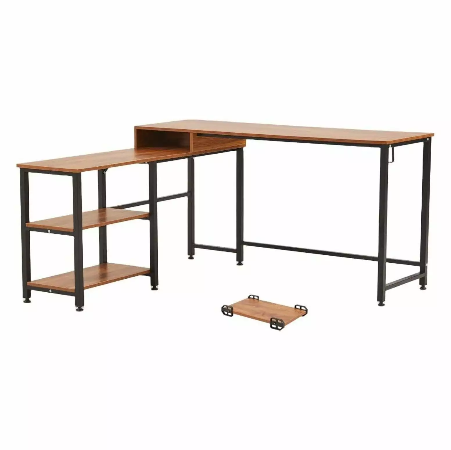 FENG20 L Shaped Gaming Desk Corner Computer Desk PC Study Table Workstation