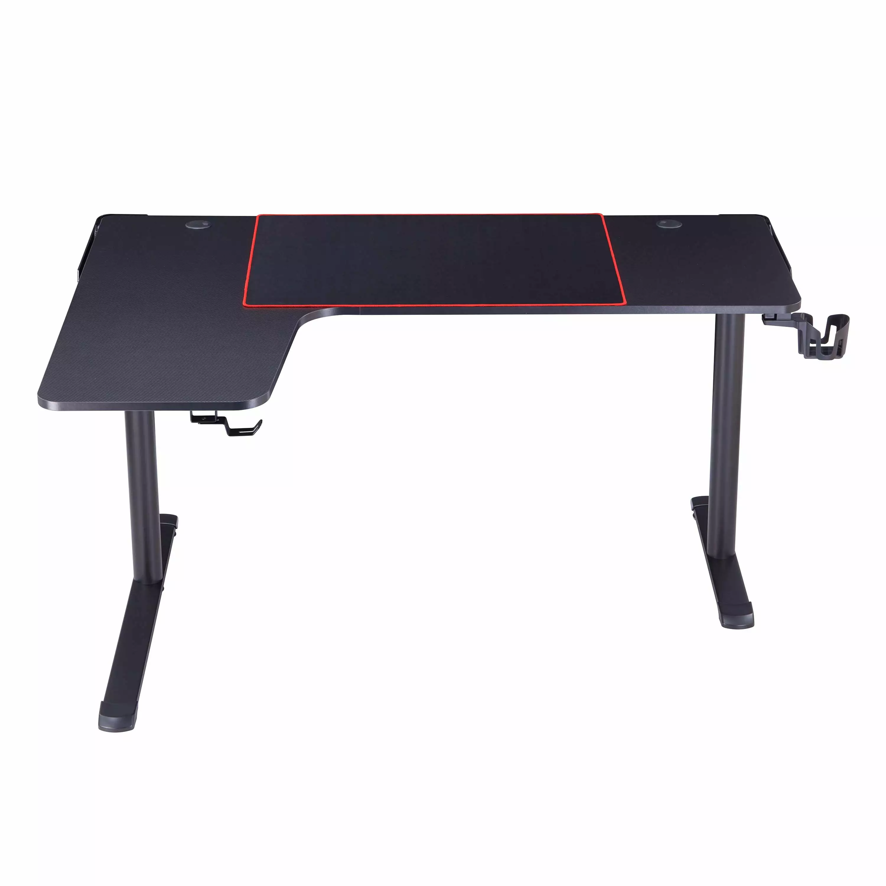Furniture America Denhu Metal Gaming Desk Outlets Black Computer Workstation