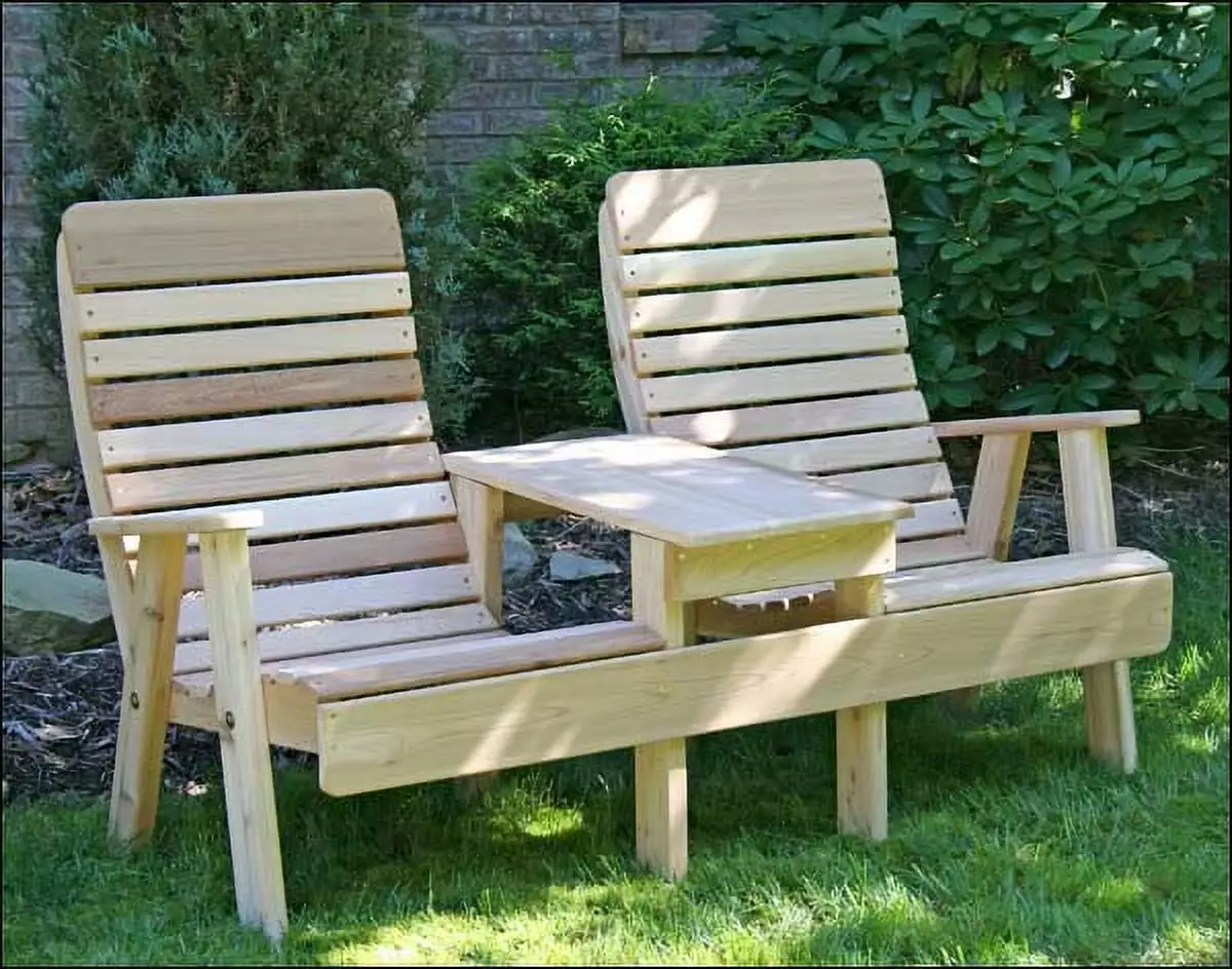 Red Cedar Royal Highback Settee Durable Outdoor Furniture Fifthroom