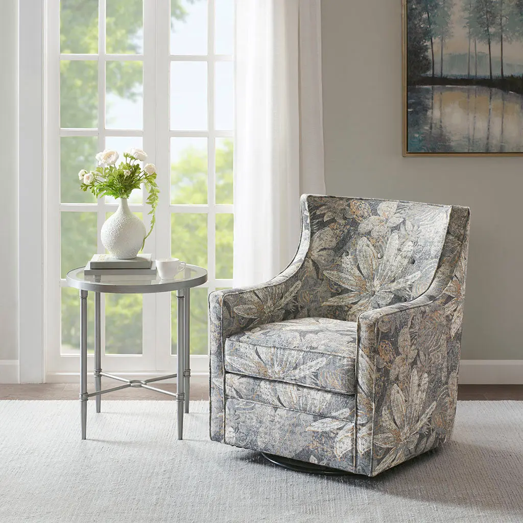 Alana Swivel Glider Chair Multicolor Solid Wood Rocking Chair jla