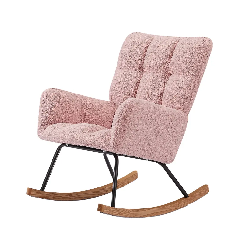 Rocking Chair Leisure Sofa Glider Chair Comfy Upholstered Lounge Chair justone interior