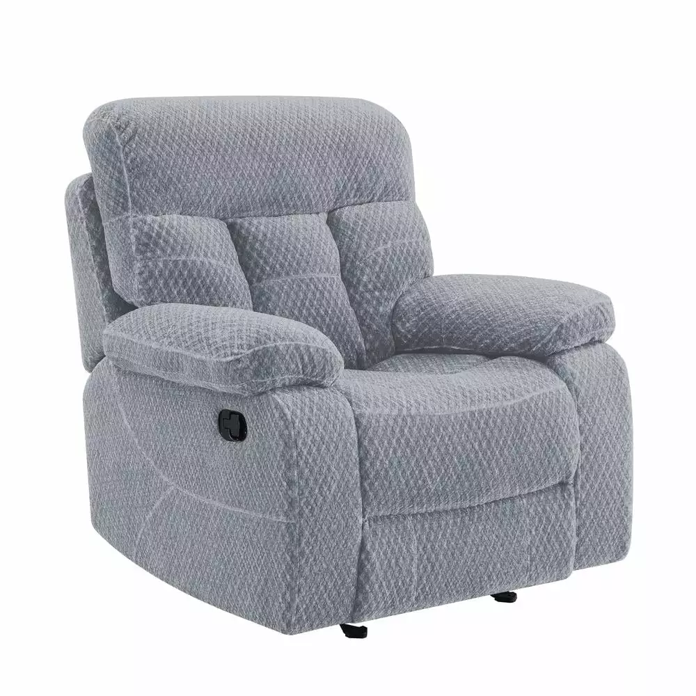 New Classic Furniture Bravo Polyester Fabric Glider Recliner Stone