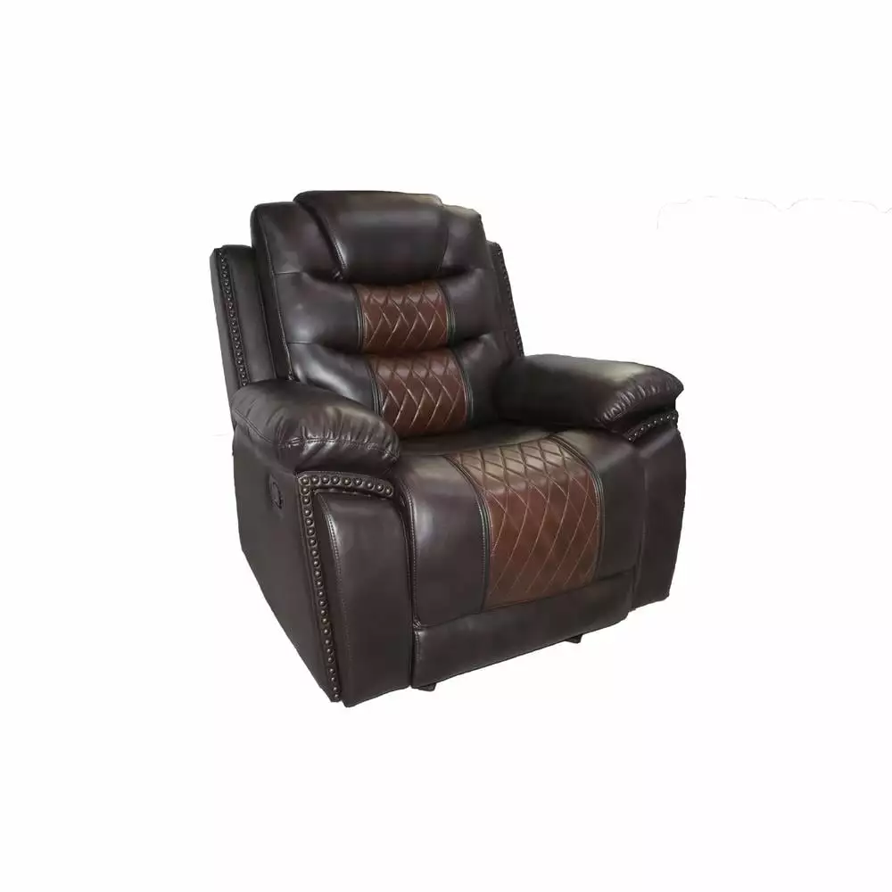 New Classic Furniture Nikko Leather Glider Recliner Brown - Smooth Motion Design