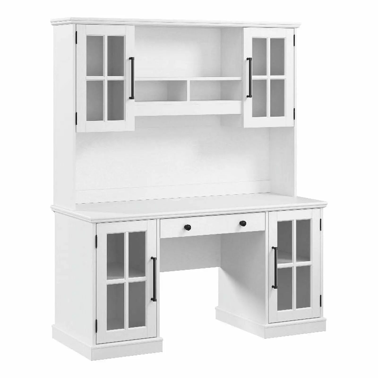 Bush Westbrook 60W Computer Desk Hutch and Storage - Engineered Wood Bush Furniture