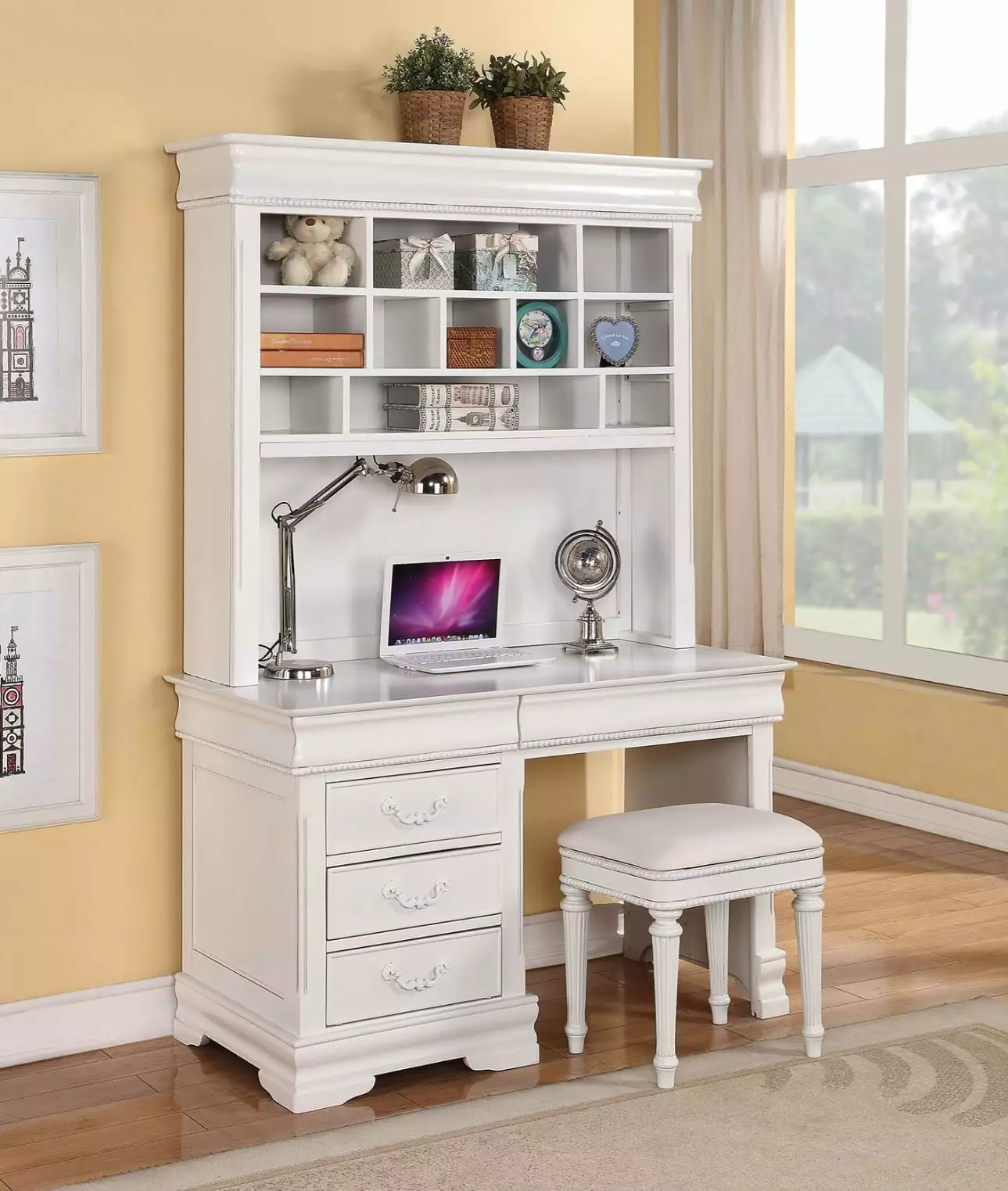 Classique Computer Hutch Home Office Storage and Organization