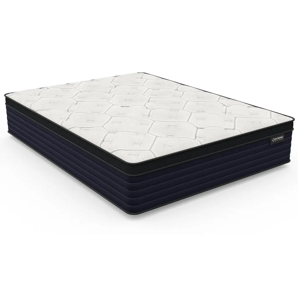 Cal Cleo Cool Copper Hybrid Euro Top 14 Inch Firm Feel Mattress White diamond mattress