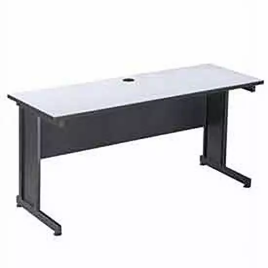 Global Industrial 60W Desk Gray Finish Top Office and Home Use
