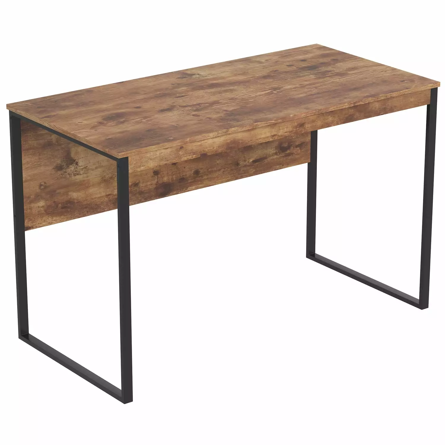 Safdie & Co 47.25L Black Metal Computer Desk Brown Reclaimed Wood Safdie & Co.