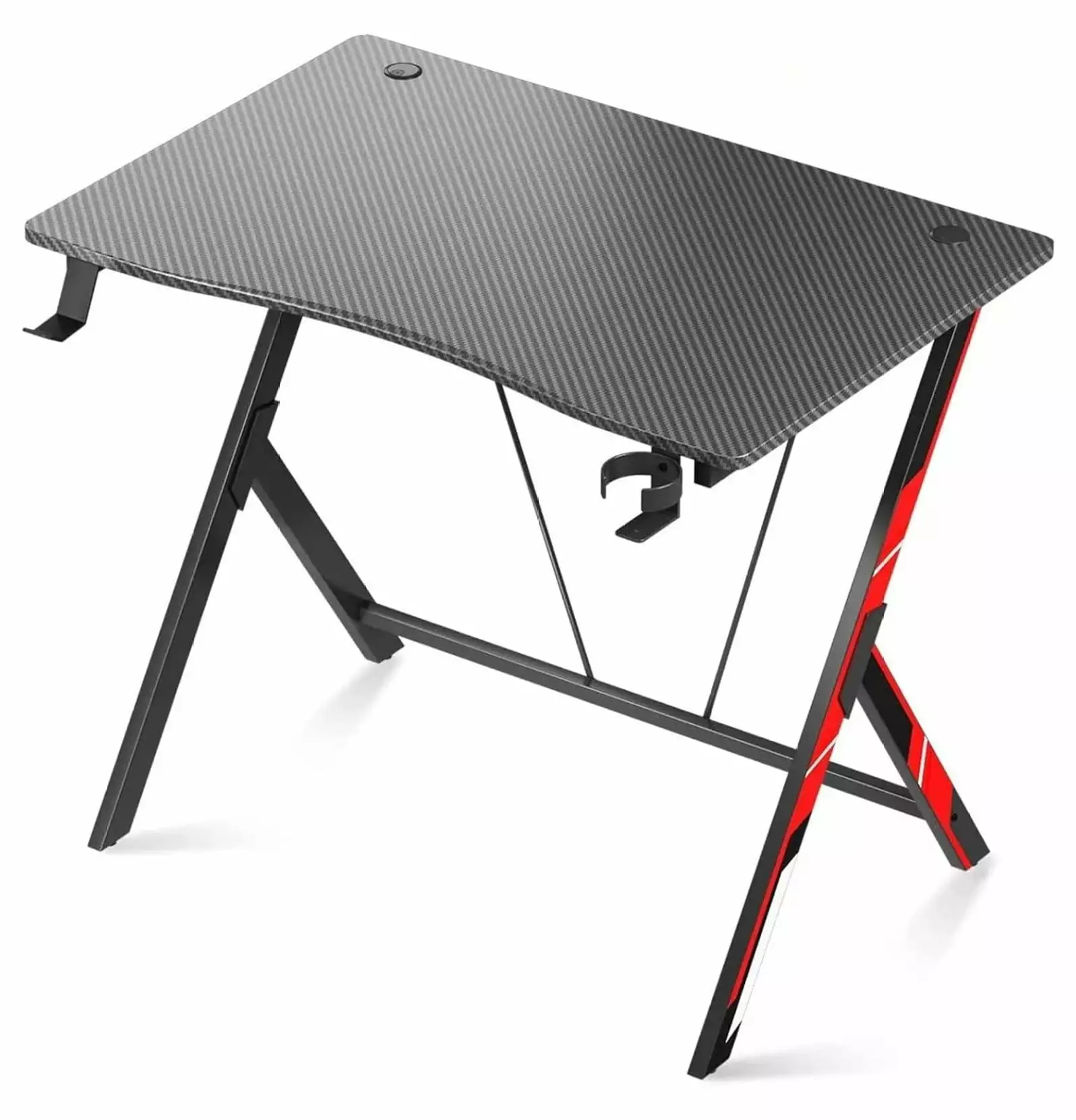 Killeryuki 31 Inch Small Gaming Desk Kids Carbon Fiber Surface