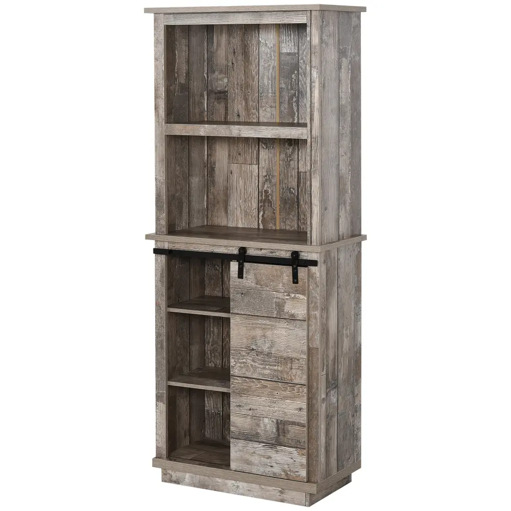 Freestanding Rustic Kitchen Buffet Hutch Pantry Storage and Display aosom business