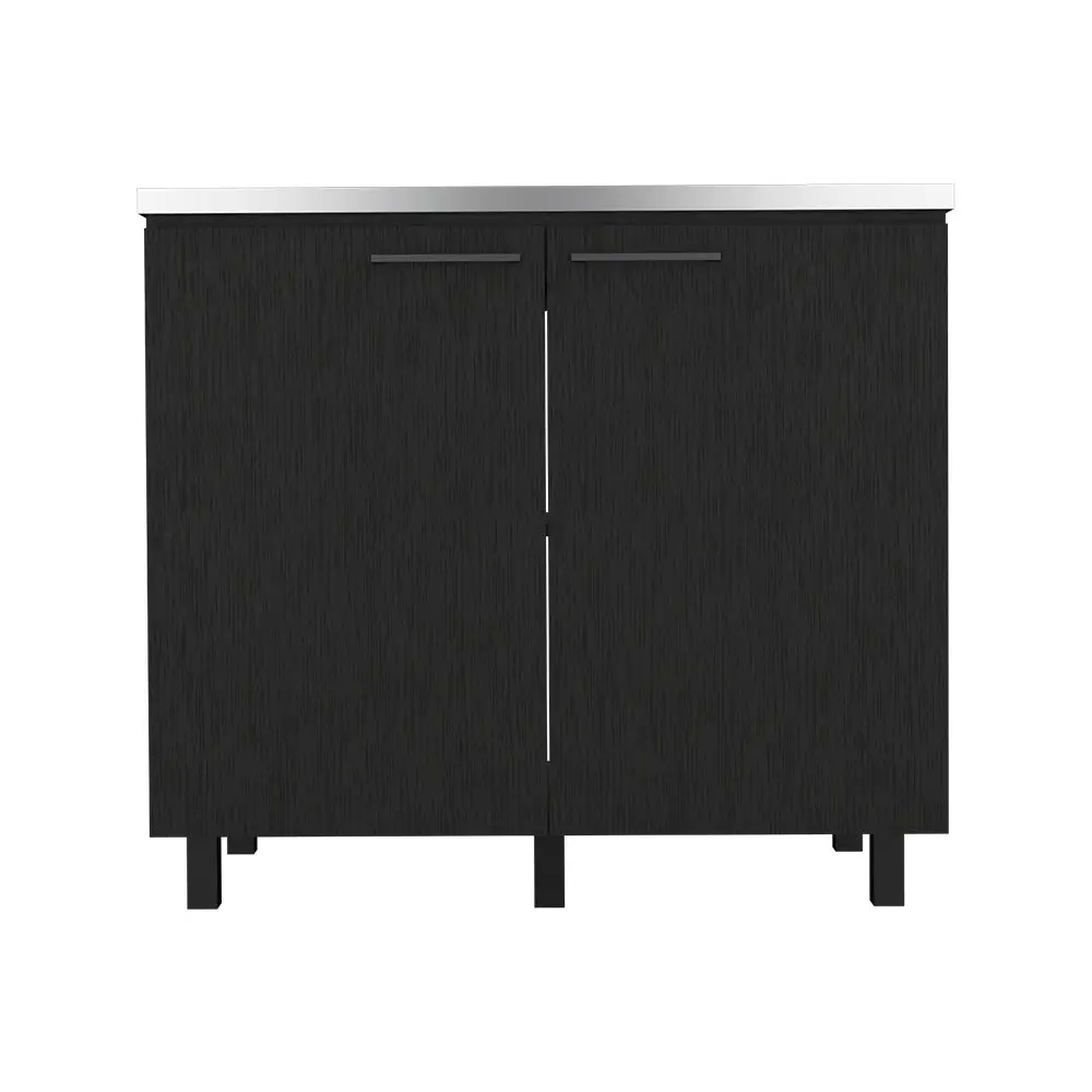 Black Functionality Sink Cabinet Burwood Kitchen Particle Board treevol furniture