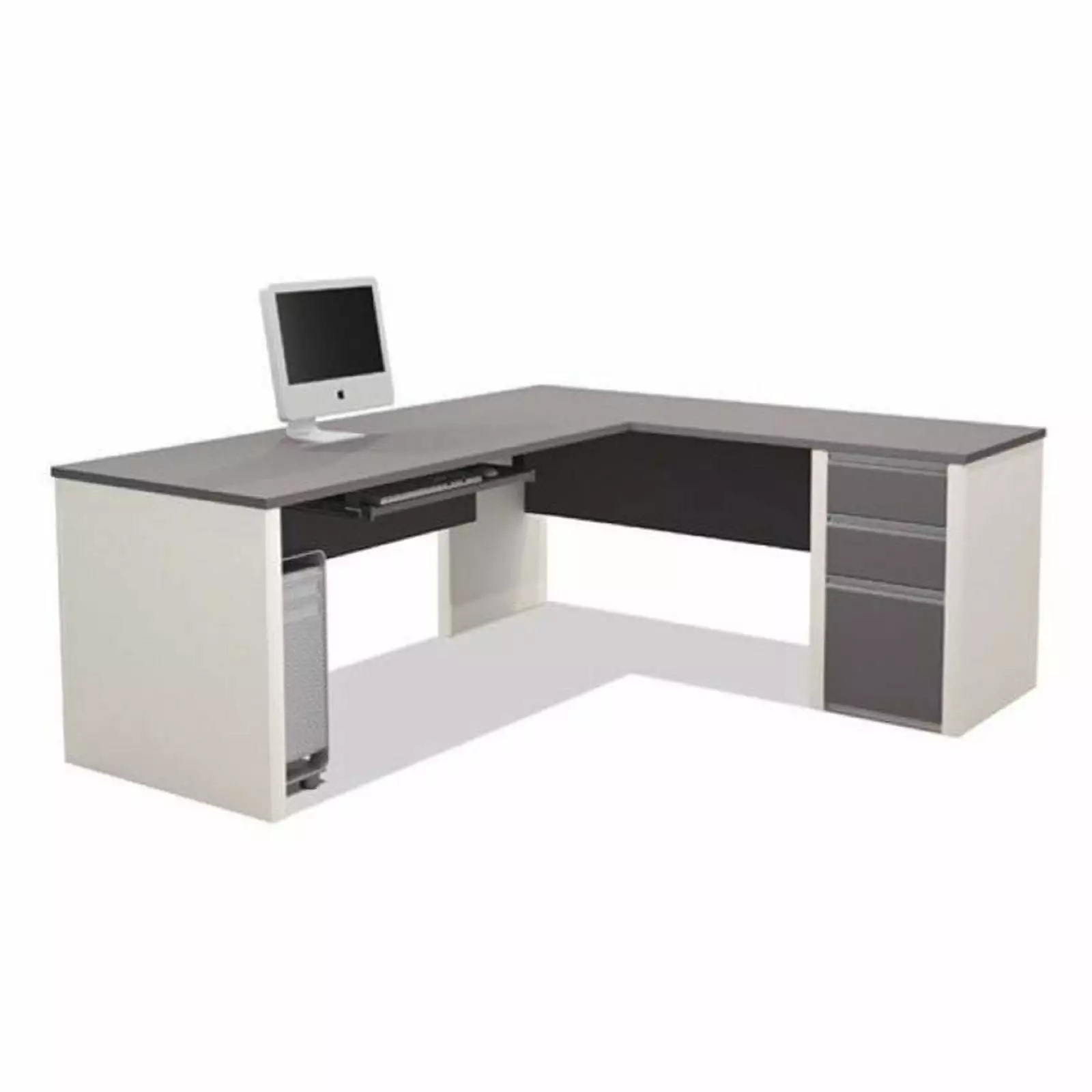 Bowery Hill L-Shaped Desk Sandstone