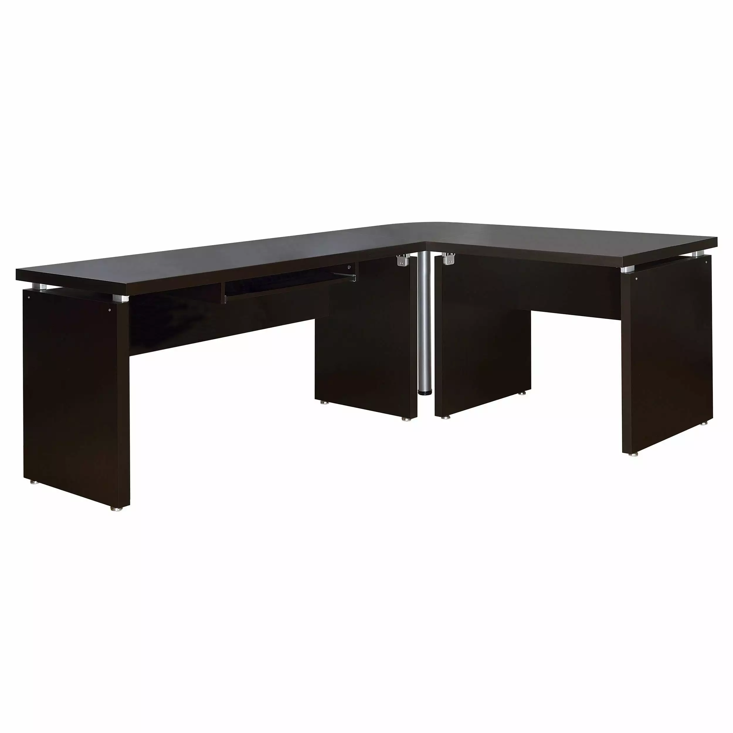 Skylar L-Shape Desk Modern Home Office Workstation Ample Space Coaster Company