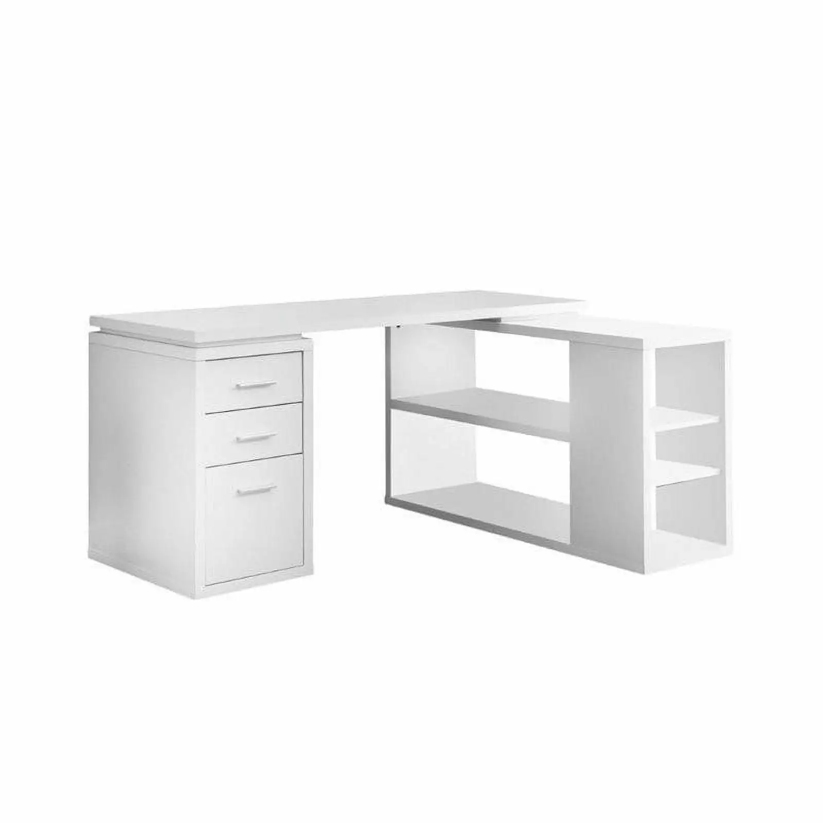 Kingfisher Lane L Shaped Computer Desk White