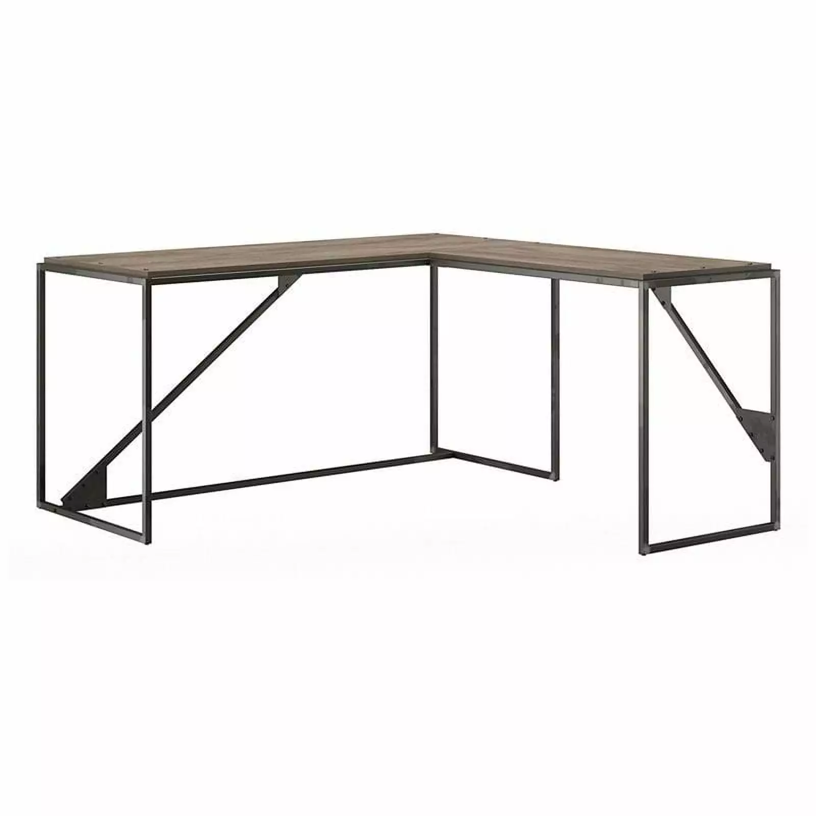 Pemberly Row 62 L Shaped Industrial Writing Desk 37 Return Home Office