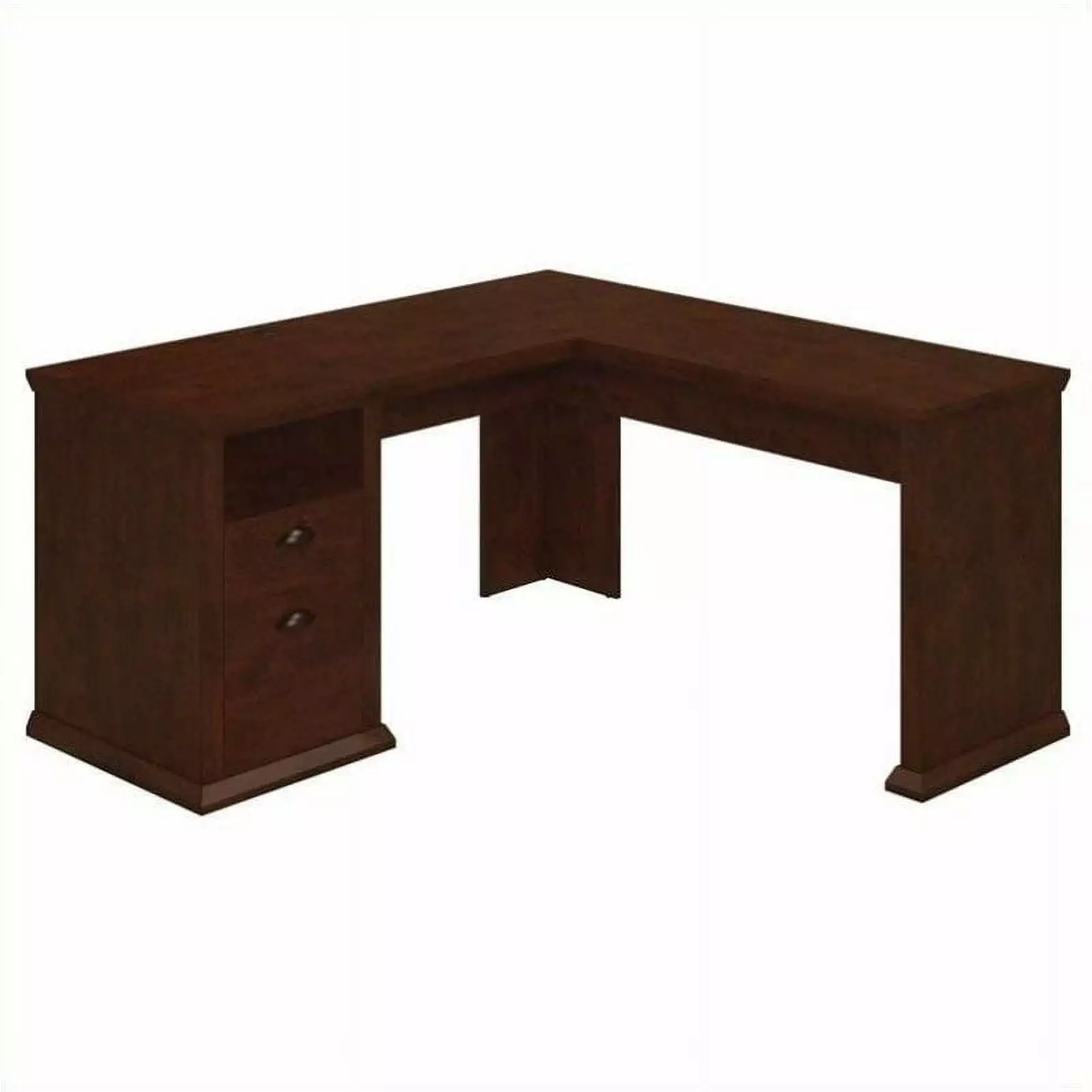 Scranton & Co 60W L-Desk Antique Cherry Finish