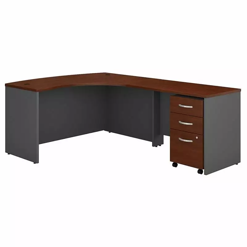 Scranton & Co 60 Right 3 Drawer L Desk Hansen Cherry
