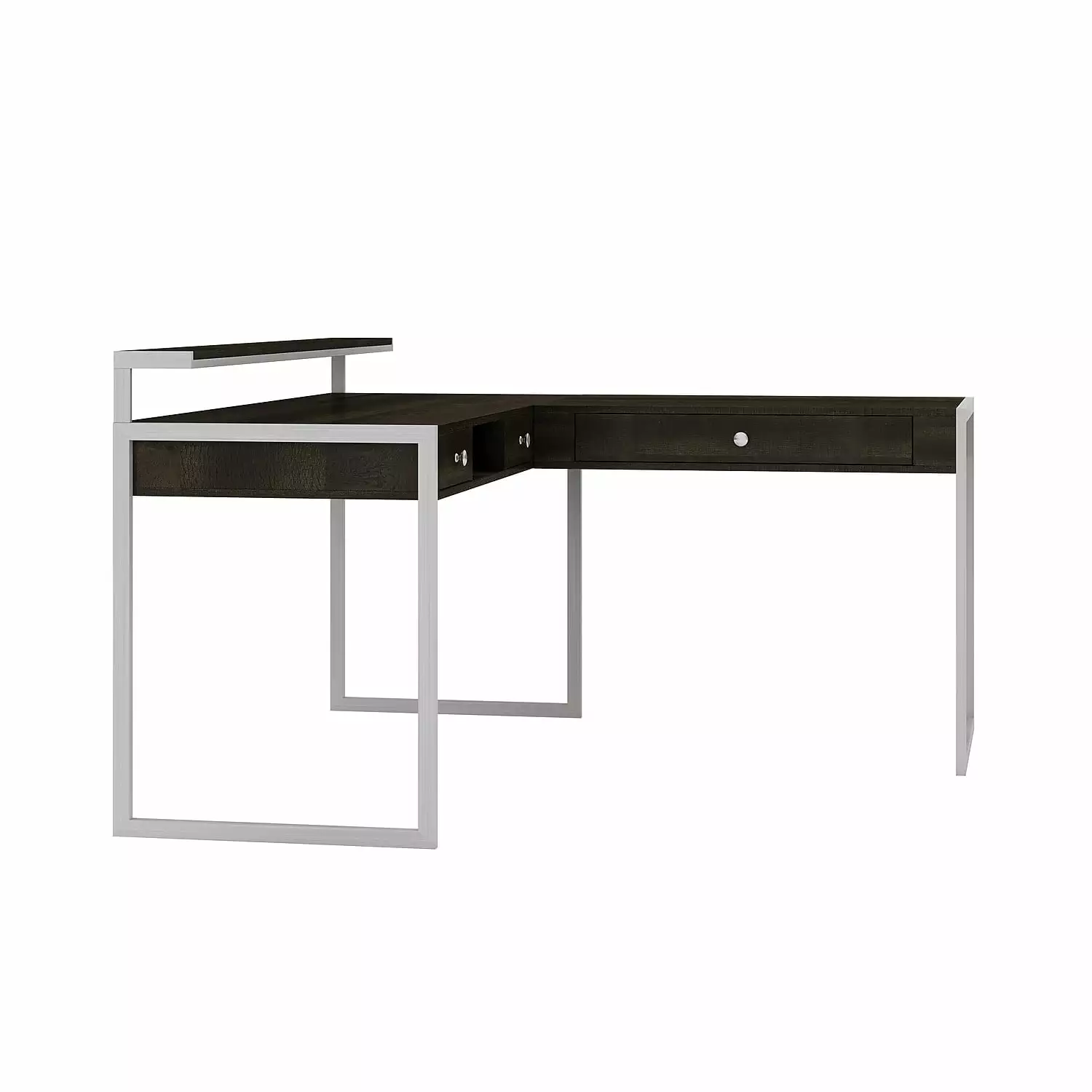Whalen Asherton 60 L-Shaped Desk Fawn Aged Oak STAPLES