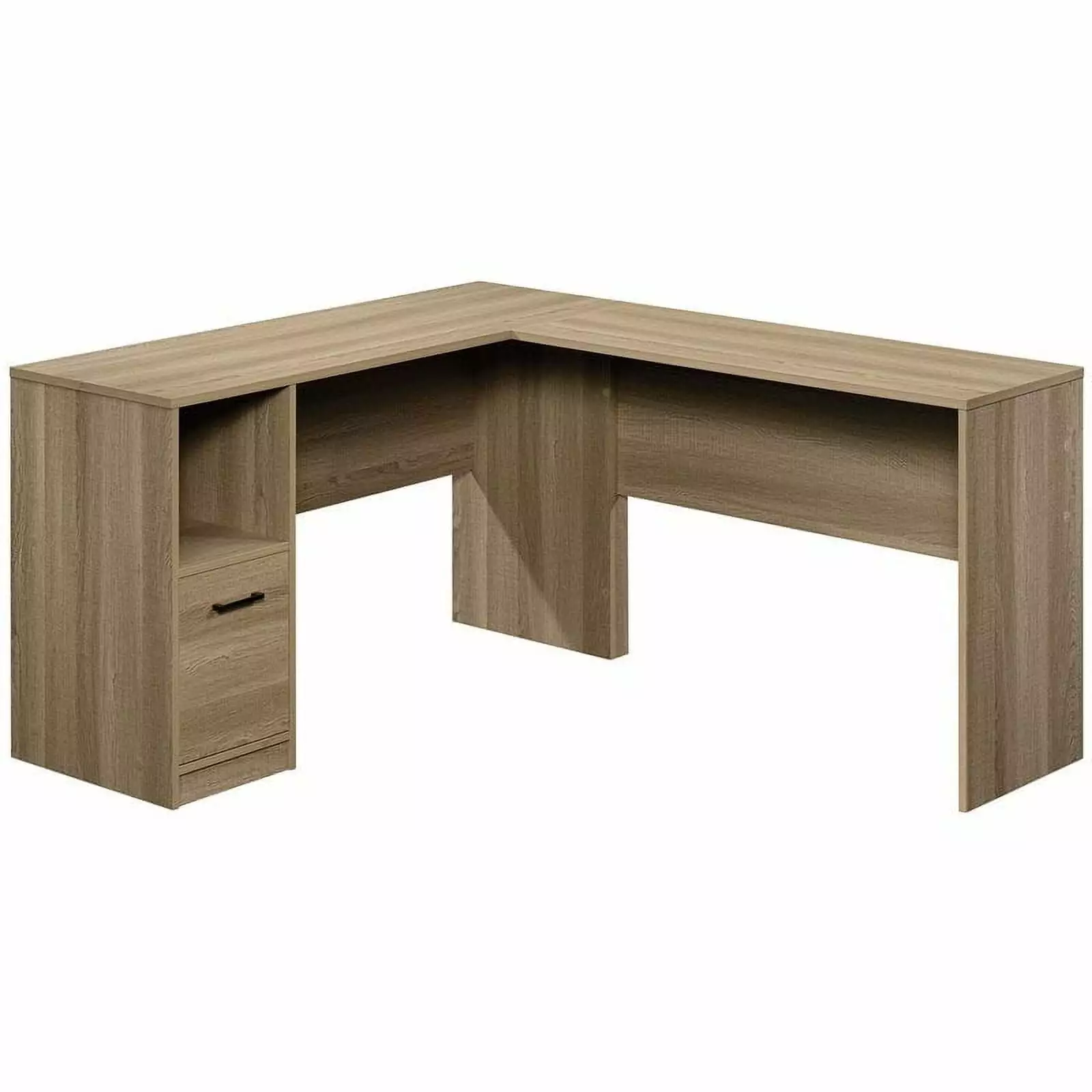 UrbanPro Engineered Wood L-Shaped Desk Summer Oak - Space-Saving Corner Desk
