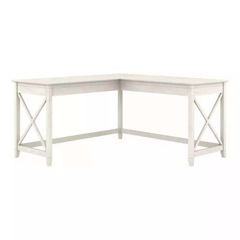 UrbanPro White L Shaped Contemporary Engineered Wood Desk