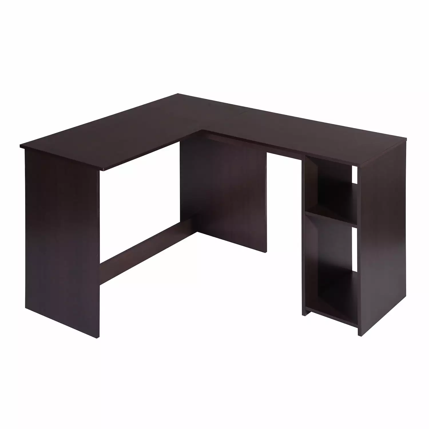 39.4 W x 47.2 D Corner Computer Desk L Shaped Home Office Workstation Storage Shelves Zcintert