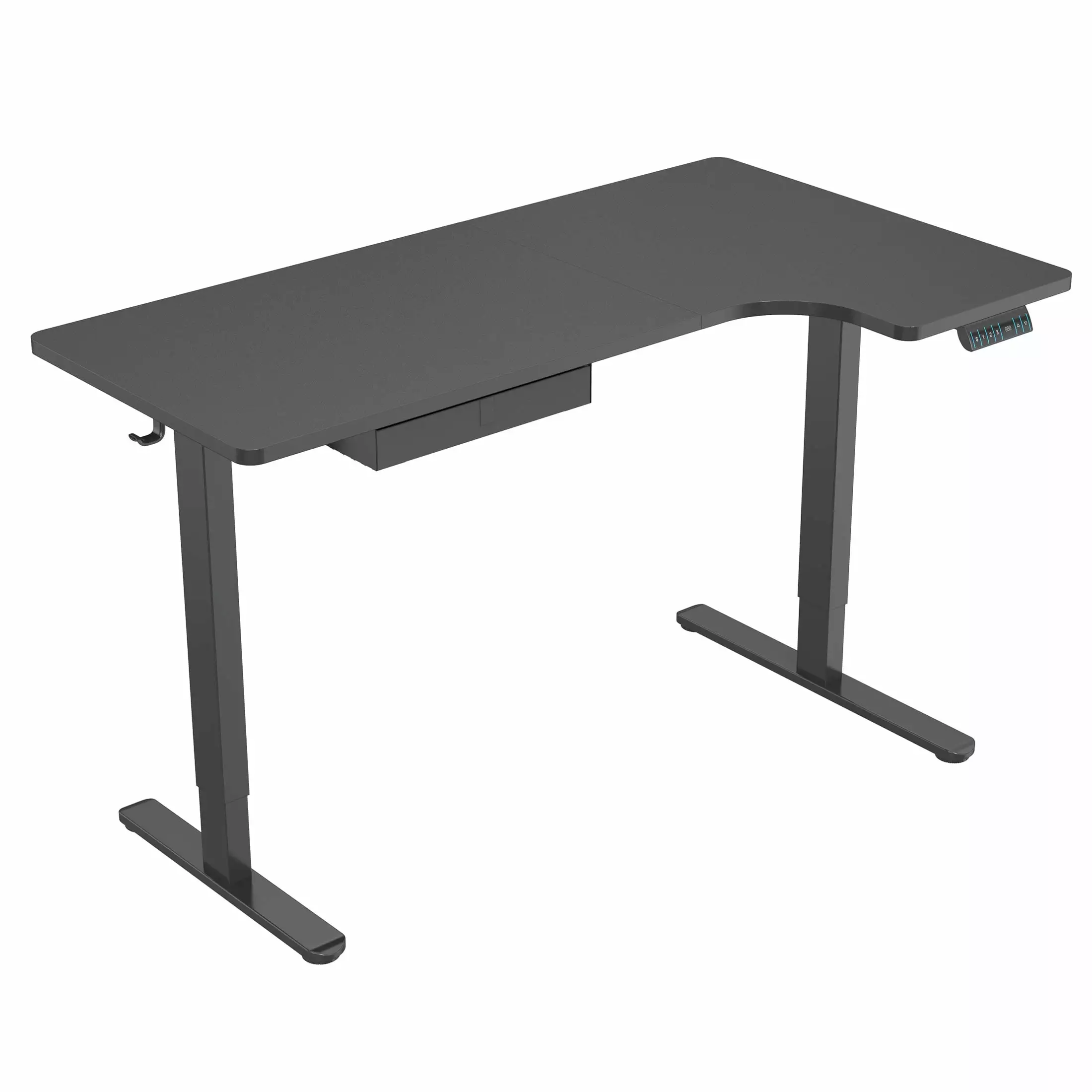 Mount-It L-Shaped Electric Height Adjustable Sit-Stand Corner Desk Ergonomic Mount-It!