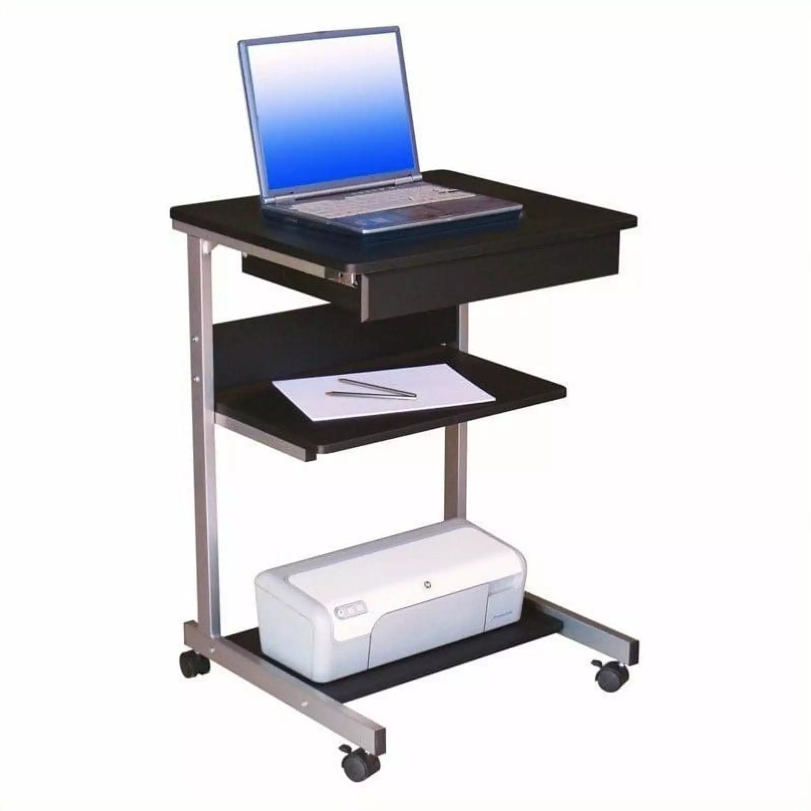 Kingfisher Lane Graphite Metal Computer Student Laptop Desk