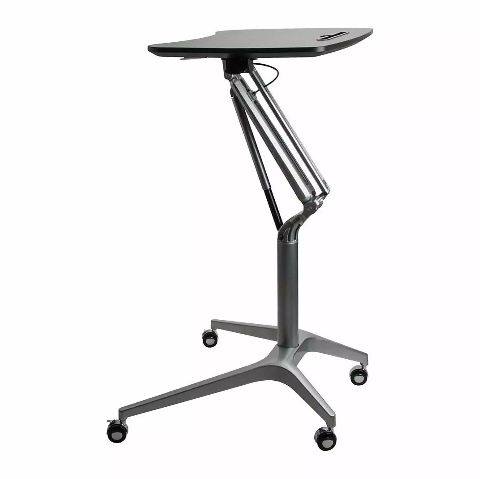 Jadona Black Laminate Top Mobile Laptop Caddy Portable Desk Stand