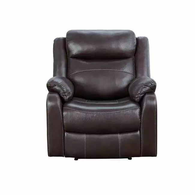 41 x 37 x 35.75 . Yerba Lay Flat Reclining Chair Dark Brown Made4Mattress