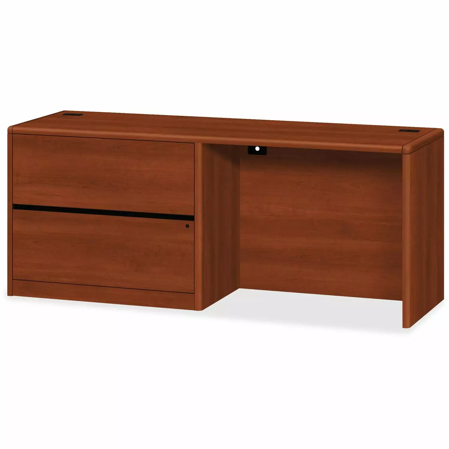 HON 10700 Series Cognac Laminate Left-pedestal Credenza - Professional Office Storage Solution