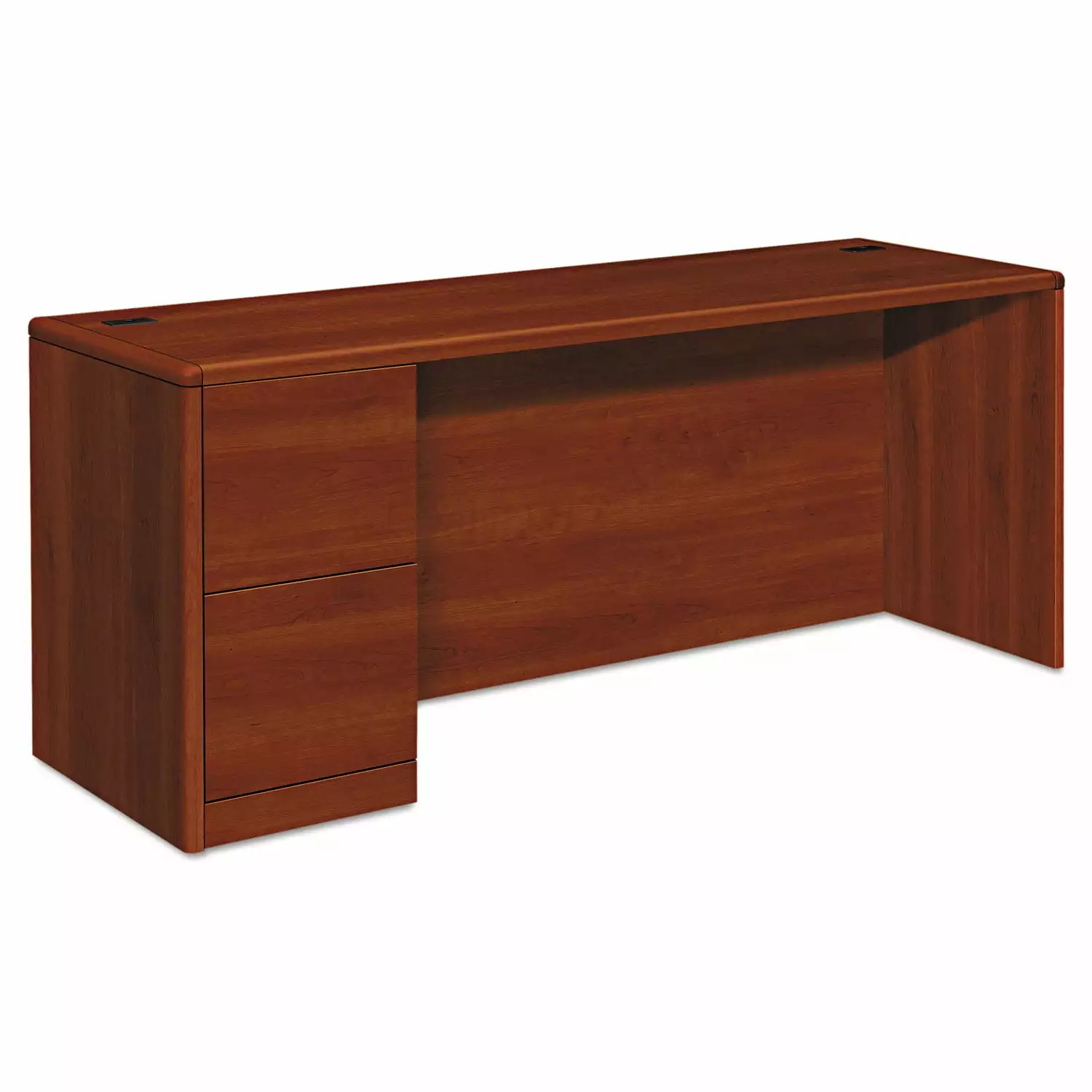 HON 10700 Series Left Pedestal Credenza 72x24x29.5 Cognac Office Furniture