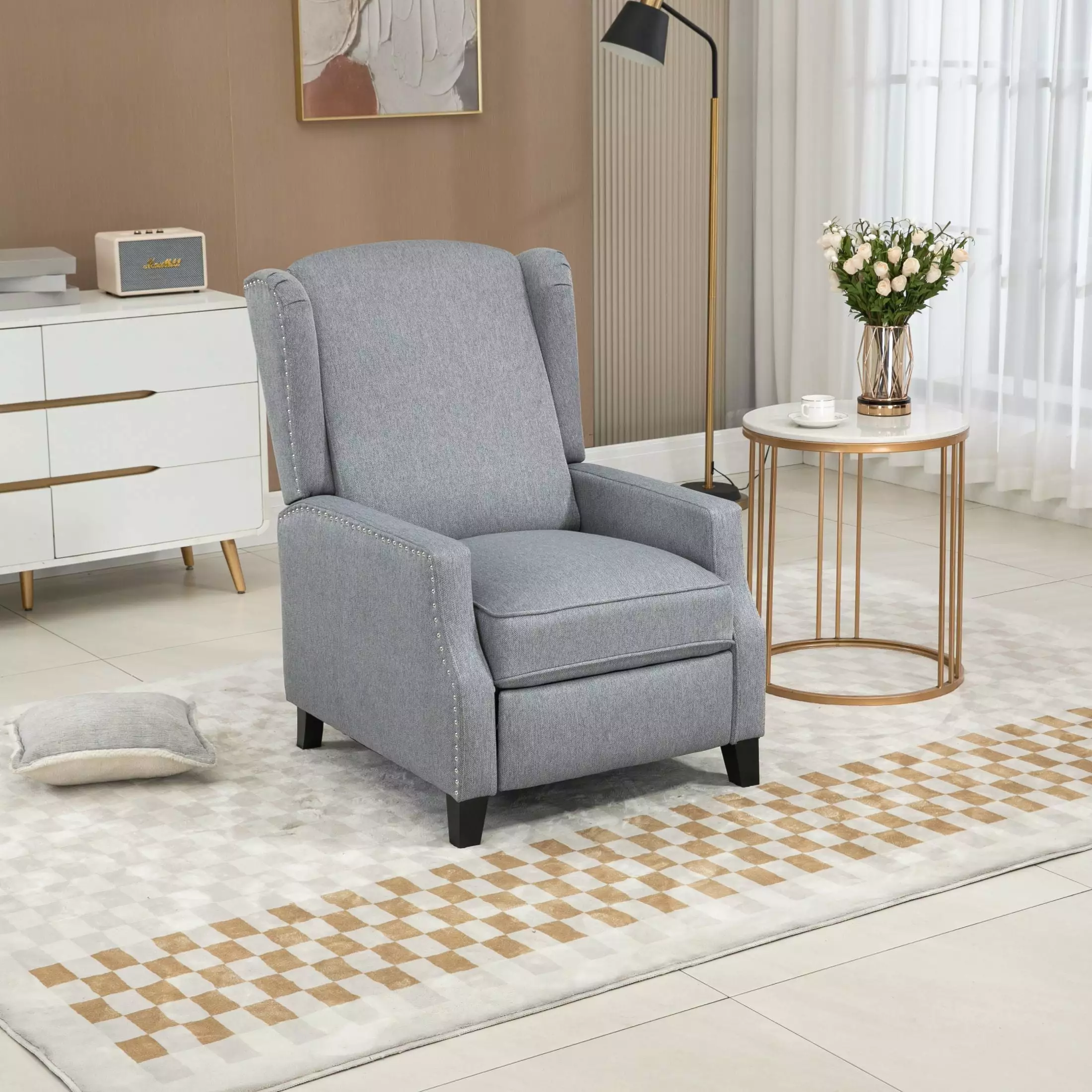 Modern Comfortable Upholstered Leisure Recliner Chair Living Room XCY-2 CNCJ