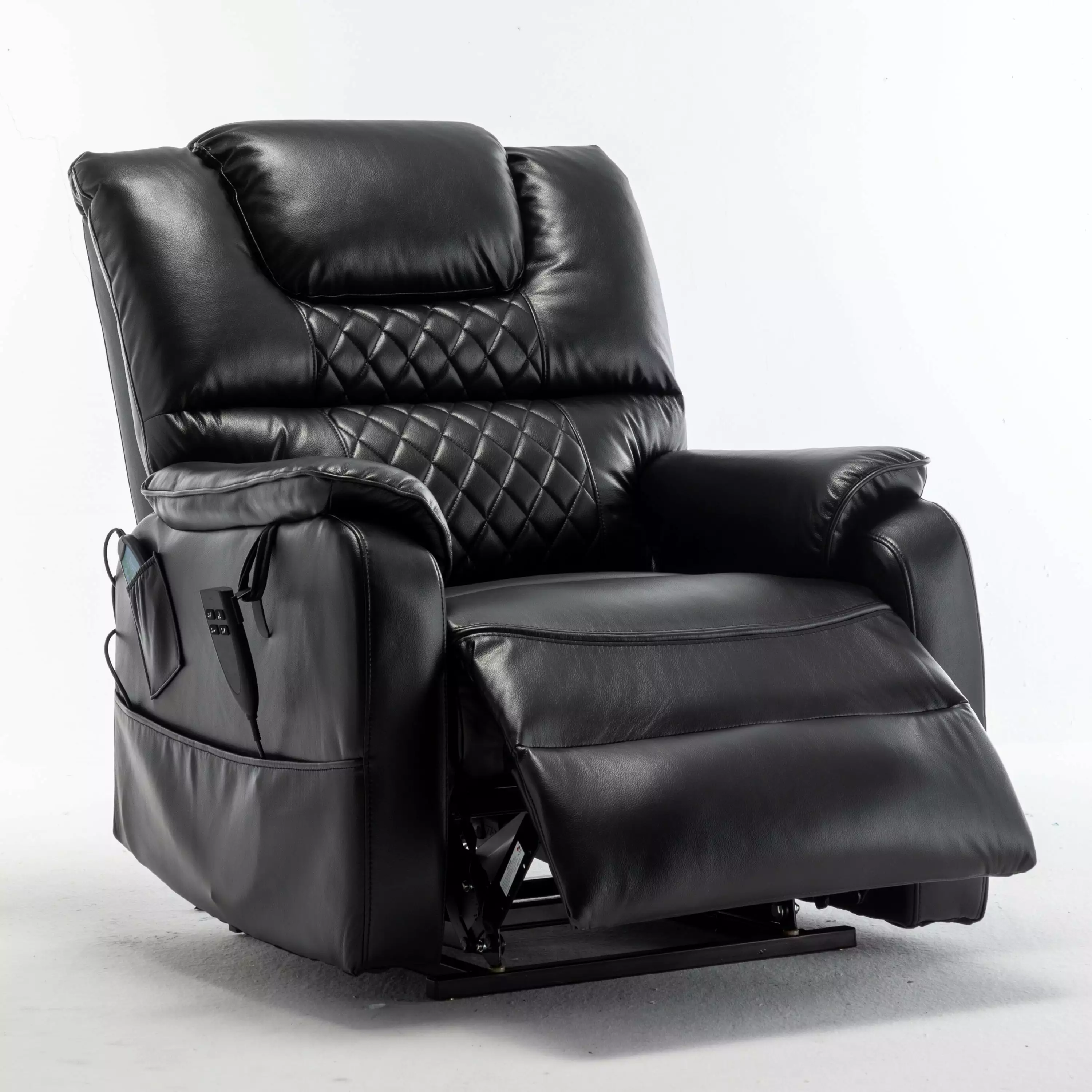 Eriga Power Lift Recliner Chair 180 Degree Lying Flat Position Black Go Green Woods