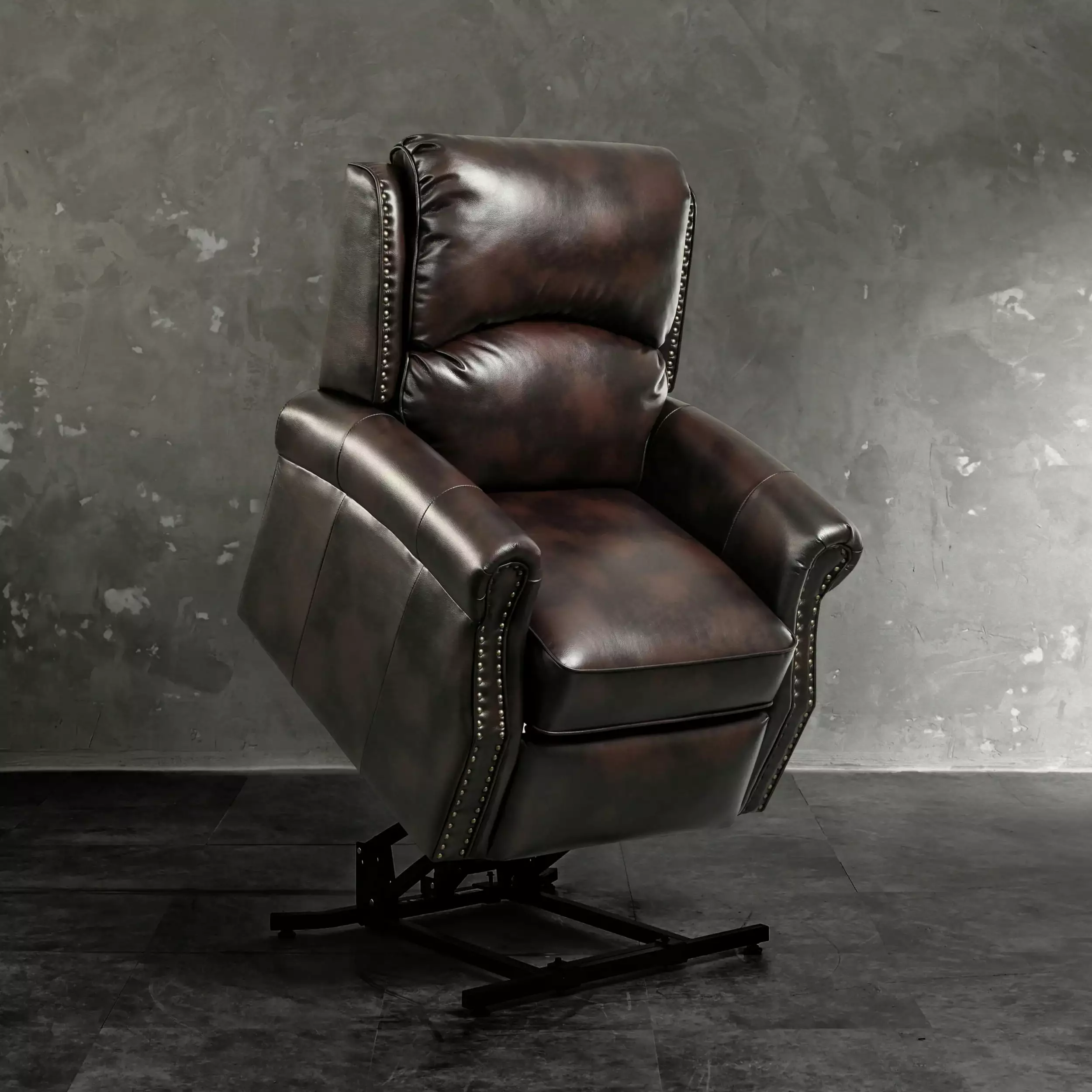 Lehboson Electric Power Lift Recliner Chair Sofa Elderly Brown