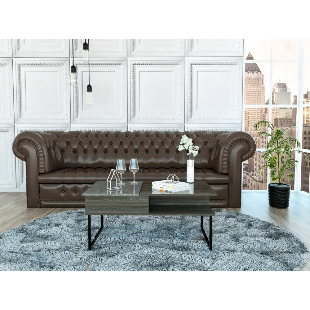 Atlanta Lift Top Coffee Table One Shelf Carbon Espresso Onyx Multico Finish rta mubles colombia