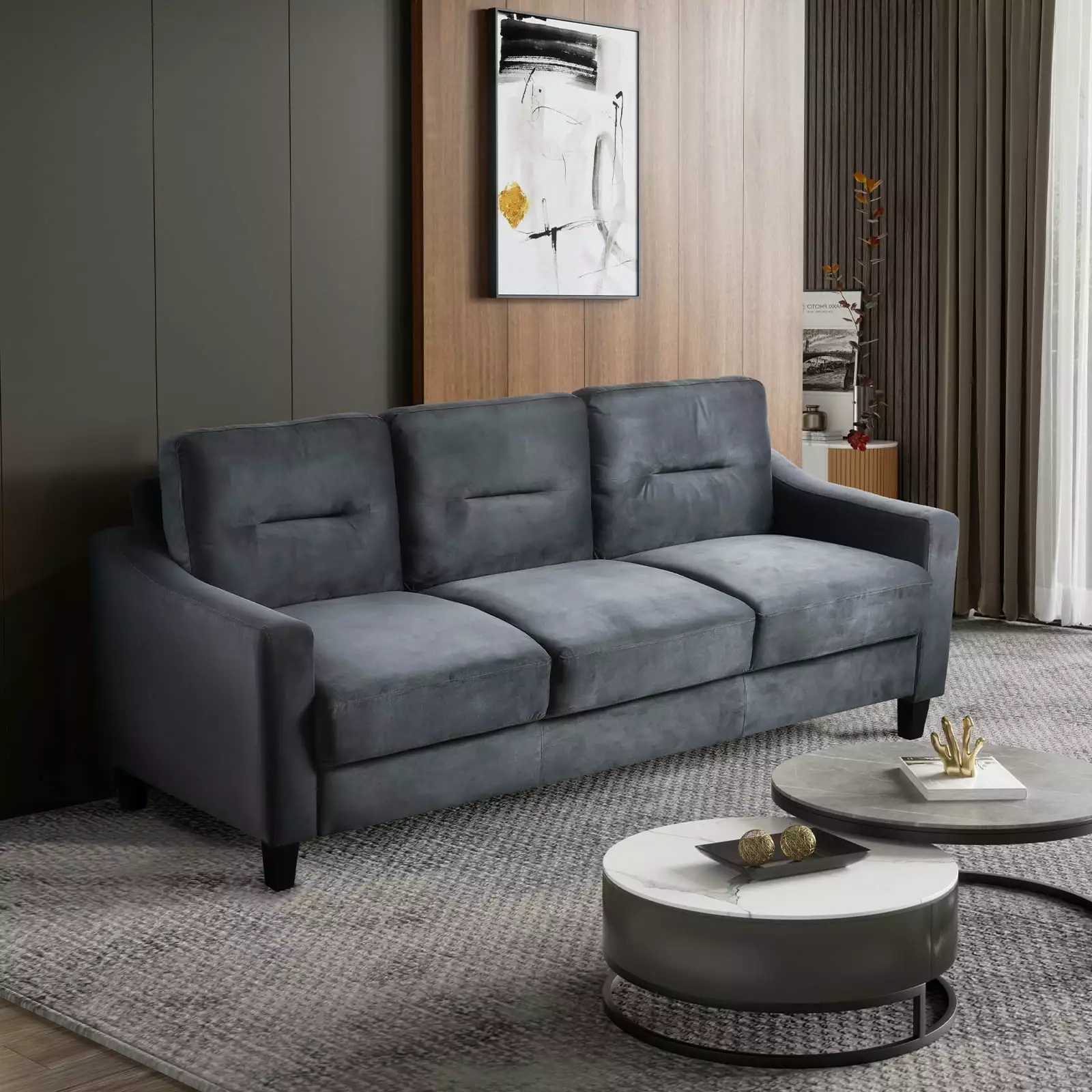 Miekor Furniture Comfortable Couch Living Room Bedroom Office Small Space