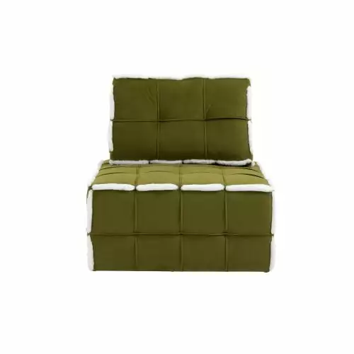 Deep Seat Armless Accent Single Lazy Sofa Lounge Arm Chair JUHOO