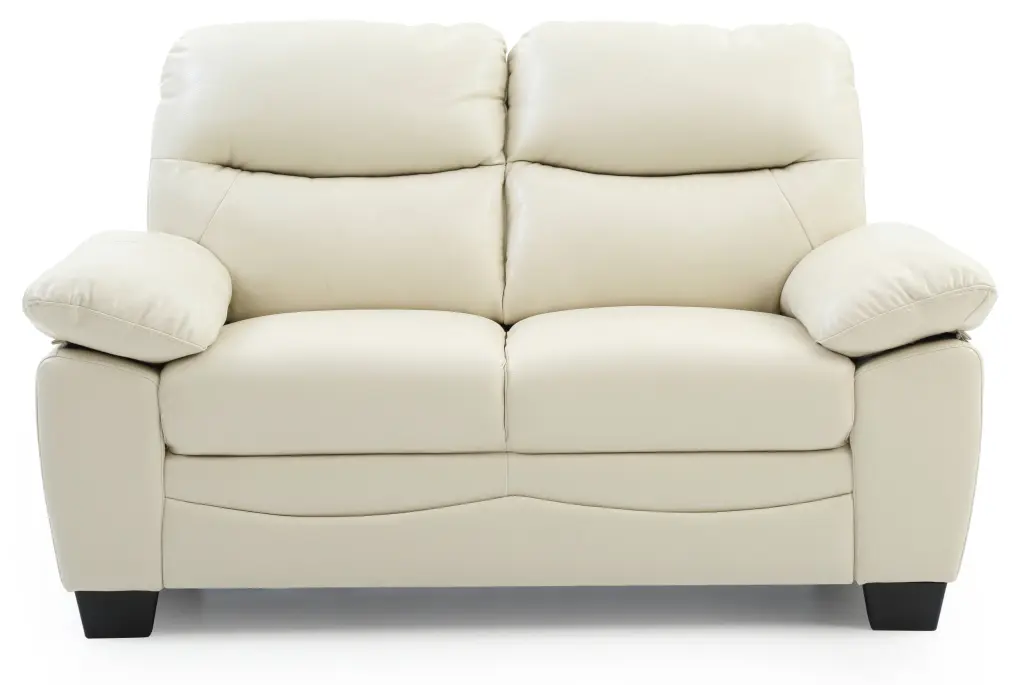 Marta G675 L Loveseat Pearl Off White Foam PU Modern Sofa glory furniture