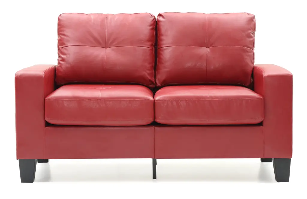 Newbury Modular Loveseat Red Foam PU Contemporary Sofa glory furniture